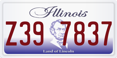 IL license plate Z397837
