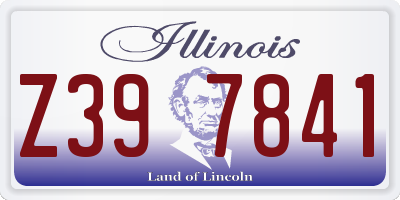 IL license plate Z397841