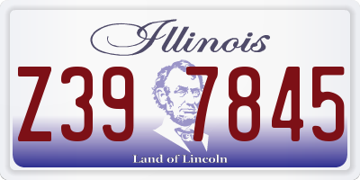 IL license plate Z397845