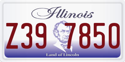 IL license plate Z397850