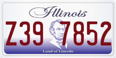 IL license plate Z397852