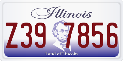 IL license plate Z397856