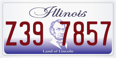 IL license plate Z397857