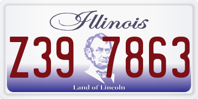 IL license plate Z397863