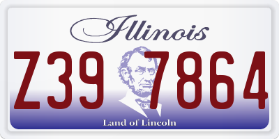 IL license plate Z397864