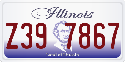 IL license plate Z397867