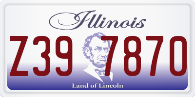 IL license plate Z397870