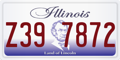 IL license plate Z397872