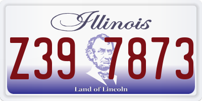 IL license plate Z397873