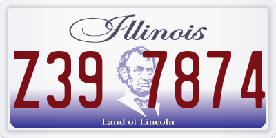 IL license plate Z397874
