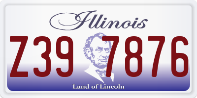 IL license plate Z397876