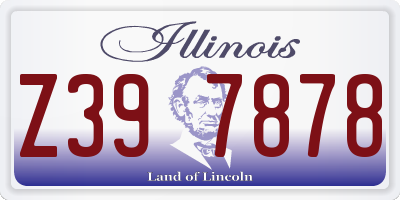 IL license plate Z397878