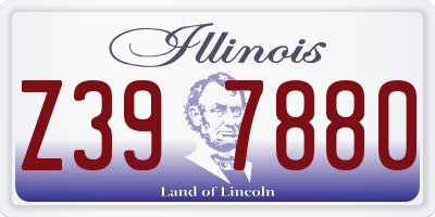 IL license plate Z397880