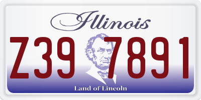 IL license plate Z397891