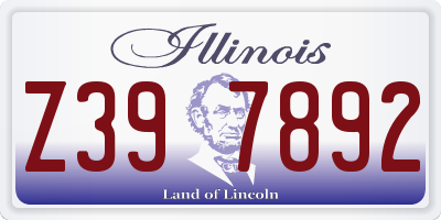 IL license plate Z397892