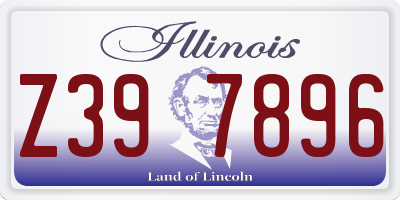 IL license plate Z397896