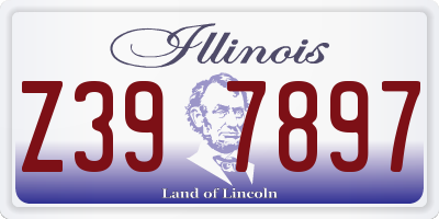 IL license plate Z397897