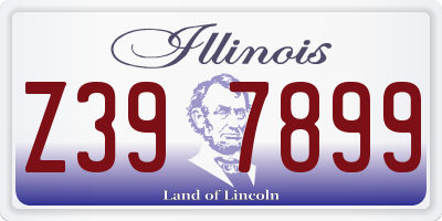 IL license plate Z397899