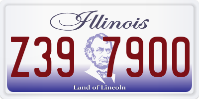 IL license plate Z397900