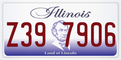 IL license plate Z397906