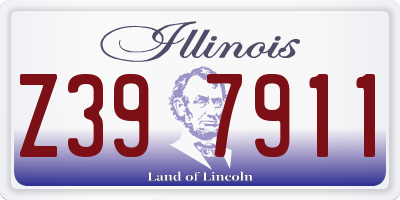 IL license plate Z397911
