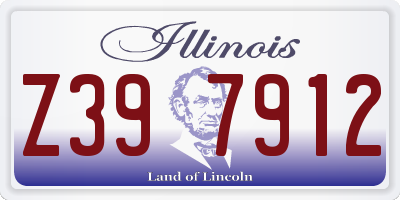 IL license plate Z397912