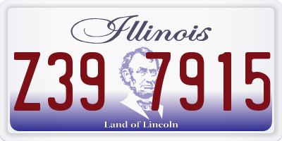 IL license plate Z397915