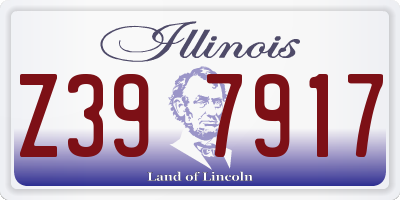 IL license plate Z397917