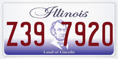IL license plate Z397920
