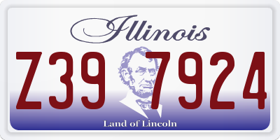 IL license plate Z397924
