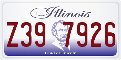 IL license plate Z397926