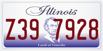 IL license plate Z397928
