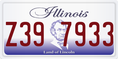 IL license plate Z397933