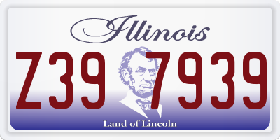 IL license plate Z397939