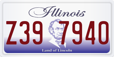 IL license plate Z397940