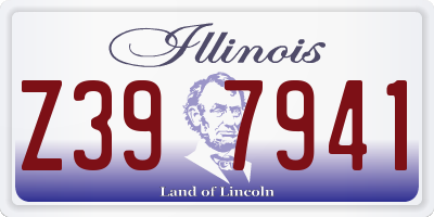 IL license plate Z397941