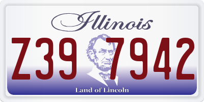 IL license plate Z397942