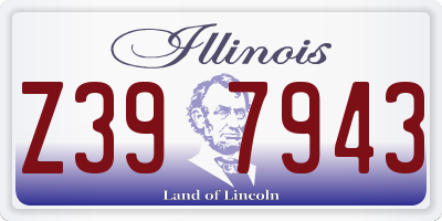 IL license plate Z397943