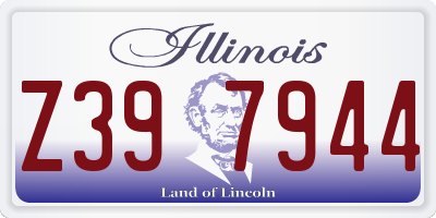 IL license plate Z397944