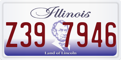 IL license plate Z397946