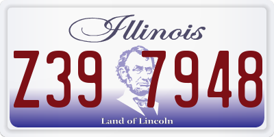 IL license plate Z397948