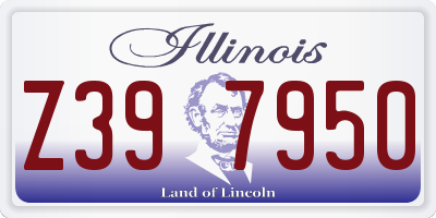 IL license plate Z397950