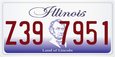 IL license plate Z397951