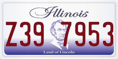 IL license plate Z397953