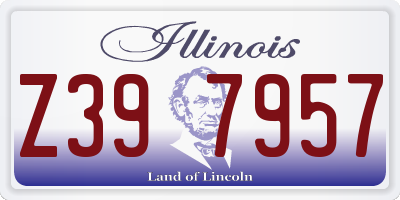 IL license plate Z397957