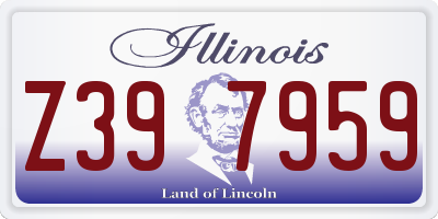 IL license plate Z397959