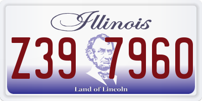 IL license plate Z397960