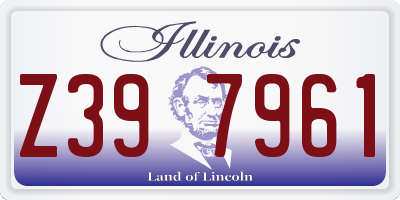 IL license plate Z397961