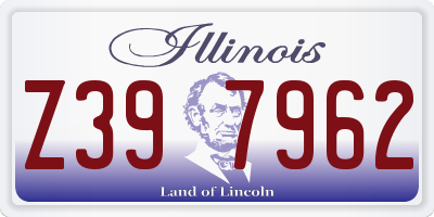 IL license plate Z397962