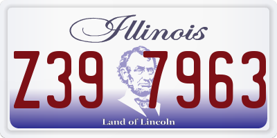 IL license plate Z397963